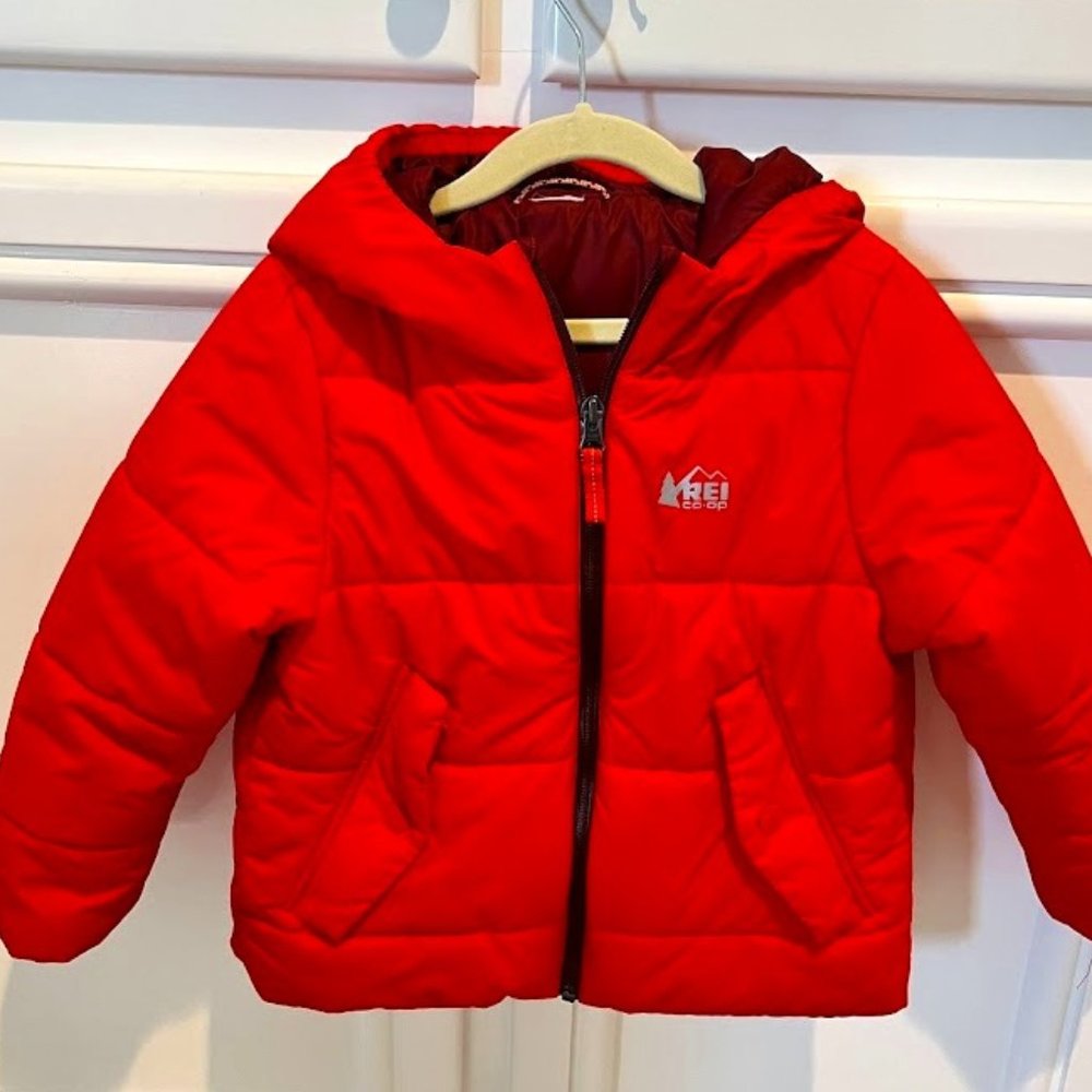 Hooded REI Kids Insulated Puffer Jacket